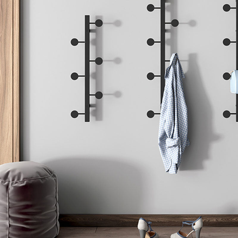 Contemporary Metal Coat Rack Wall Mounted 6 Hooks Coat Hanger