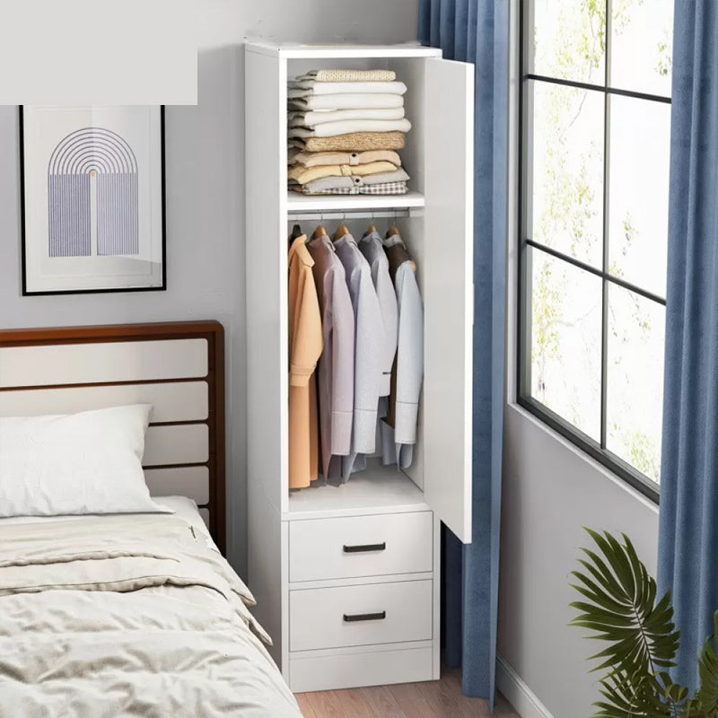 Contemporary Freestanding Home Wardrobe Closet Engineered Wood Wardrobe Armoire