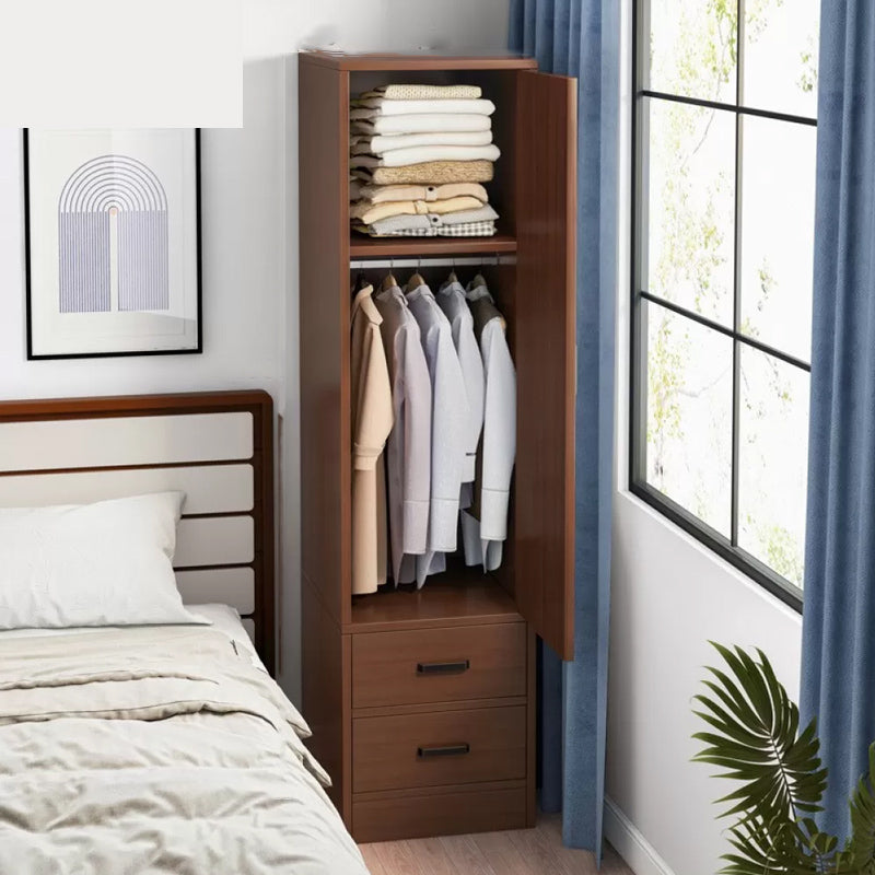 Contemporary Freestanding Home Wardrobe Closet Engineered Wood Wardrobe Armoire