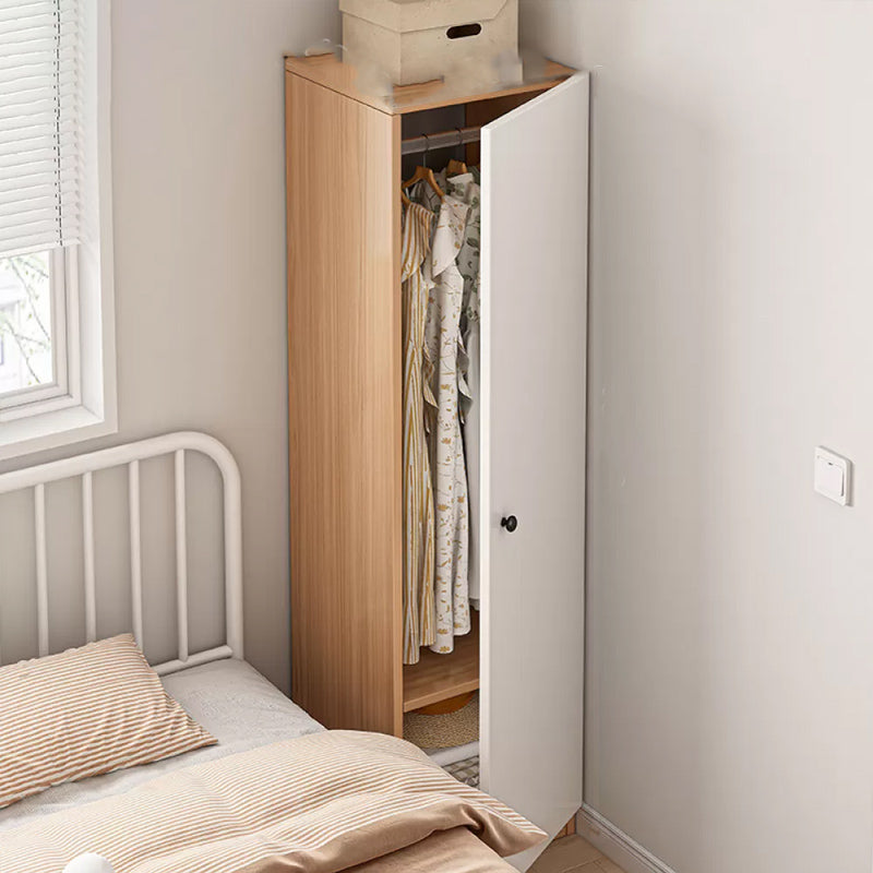 Contemporary Freestanding Home Wardrobe Closet Engineered Wood Wardrobe Armoire