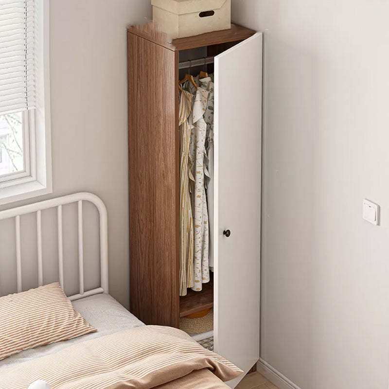 Contemporary Freestanding Home Wardrobe Closet Engineered Wood Wardrobe Armoire