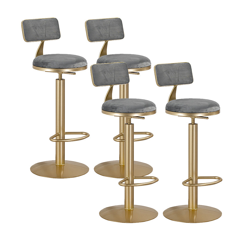 Contemporary Armless Bar & Counter Stool with Adjustable Height