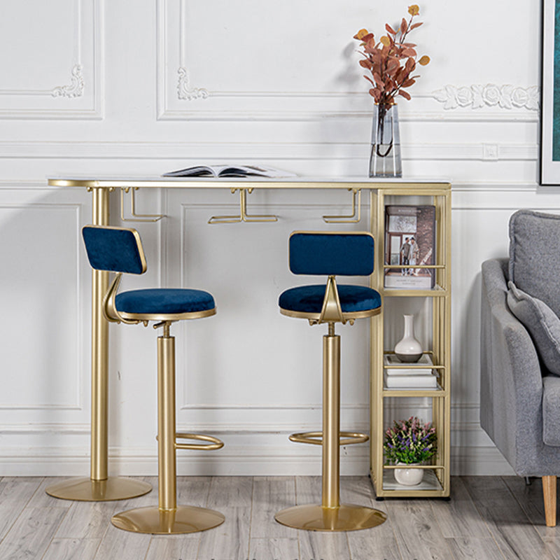 Contemporary Armless Bar & Counter Stool with Adjustable Height