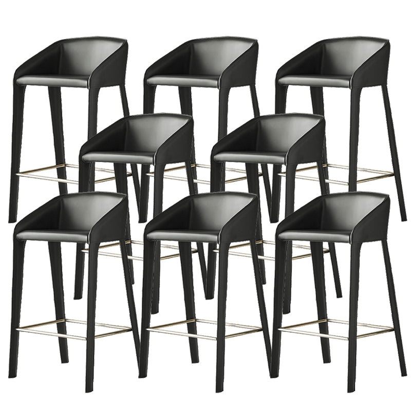 Industrial Indoor Armless Backless Bar Stool with Metal Legs