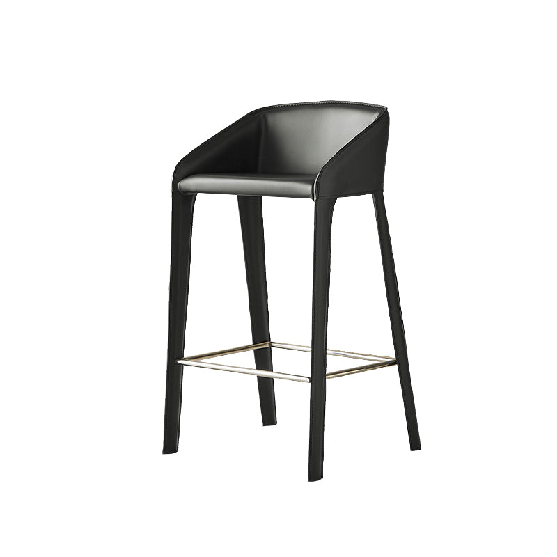 Industrial Indoor Armless Backless Bar Stool with Metal Legs