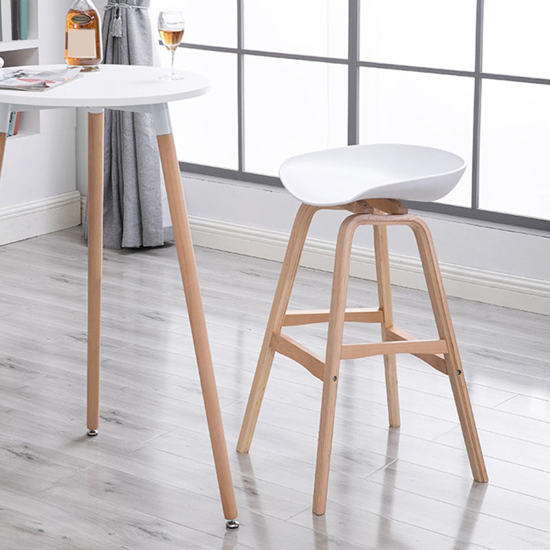 1/3 Pieces Contemporary Wooden Round Counter Table with High Stools