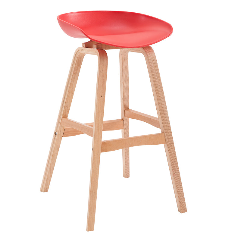 1/3 Pieces Contemporary Wooden Round Counter Table with High Stools