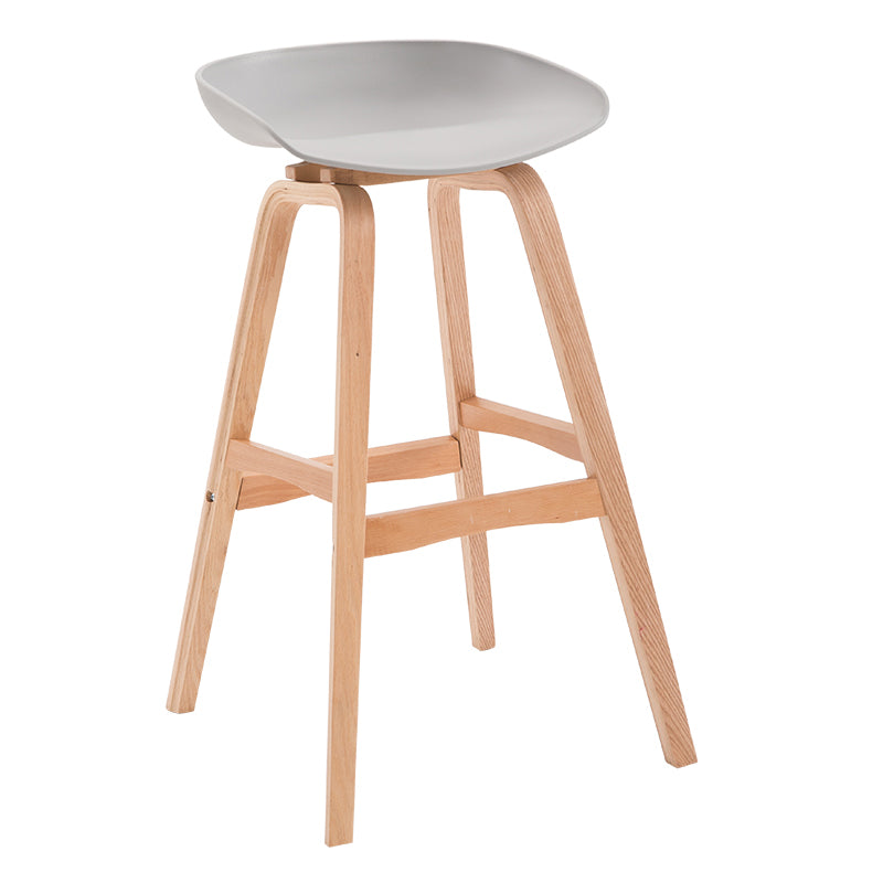 1/3 Pieces Contemporary Wooden Round Counter Table with High Stools