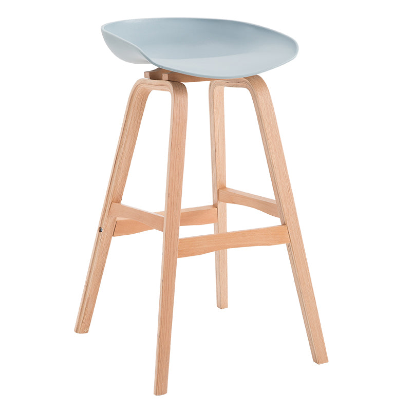 1/3 Pieces Contemporary Wooden Round Counter Table with High Stools