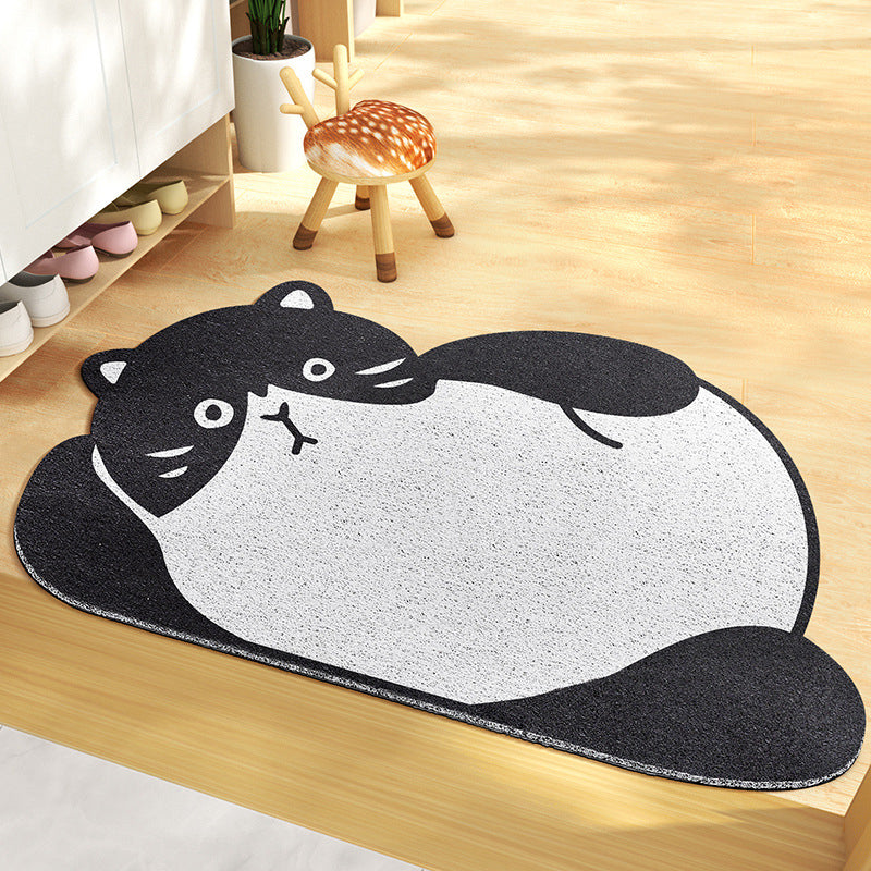 PVC Novelty Living Room Animal Print Stain Resistant Modern Indoor Rug