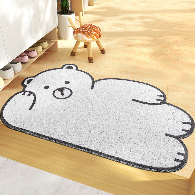 PVC Novelty Living Room Animal Print Stain Resistant Modern Indoor Rug