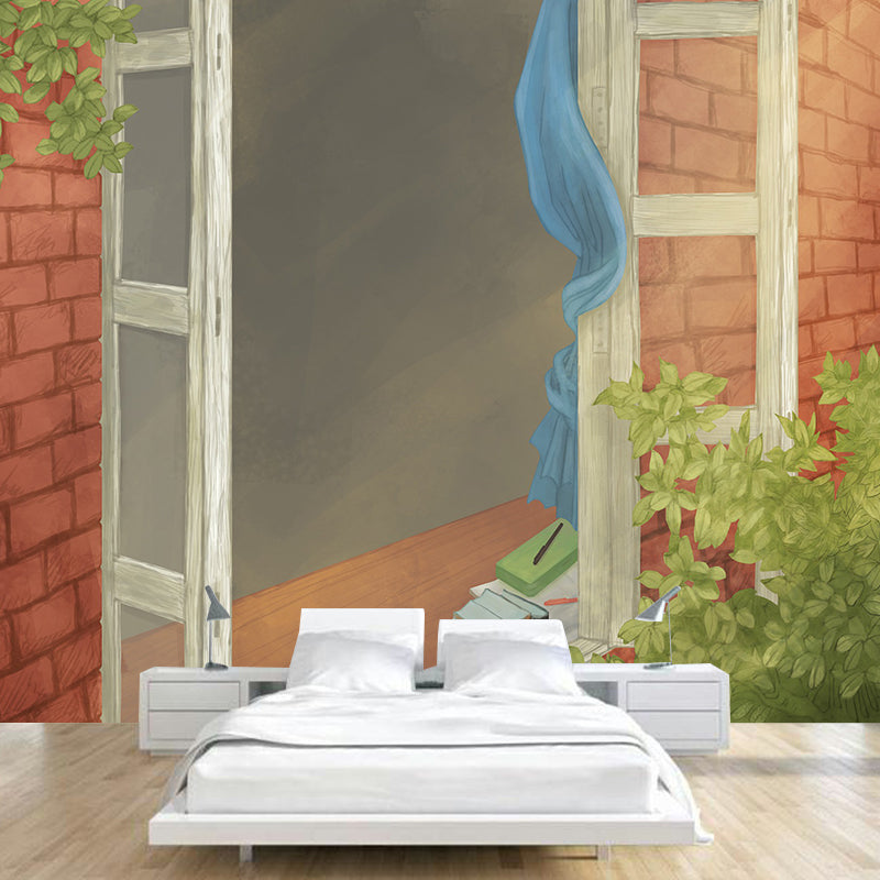 Creative Forest Illustration Mural Waterproof for Living Room and Bedroom Decoration