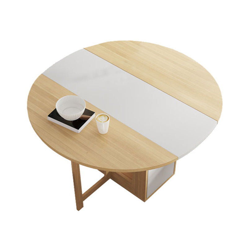 1/3/9 Piece Wood Top Round Shape Dining Room Table and Chair Set