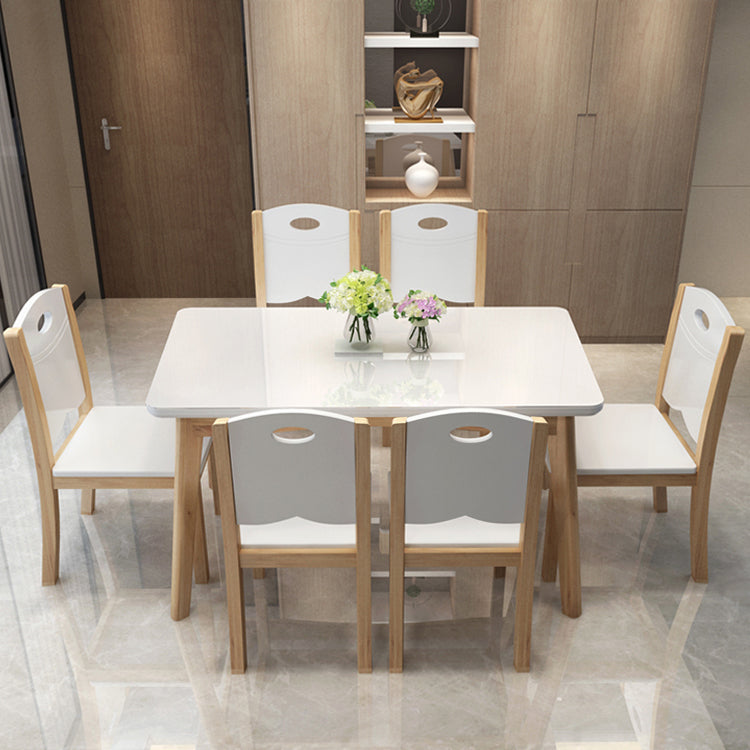 1/5/7 Piece Rectangle Shape Modern Dining Room Furniture Set