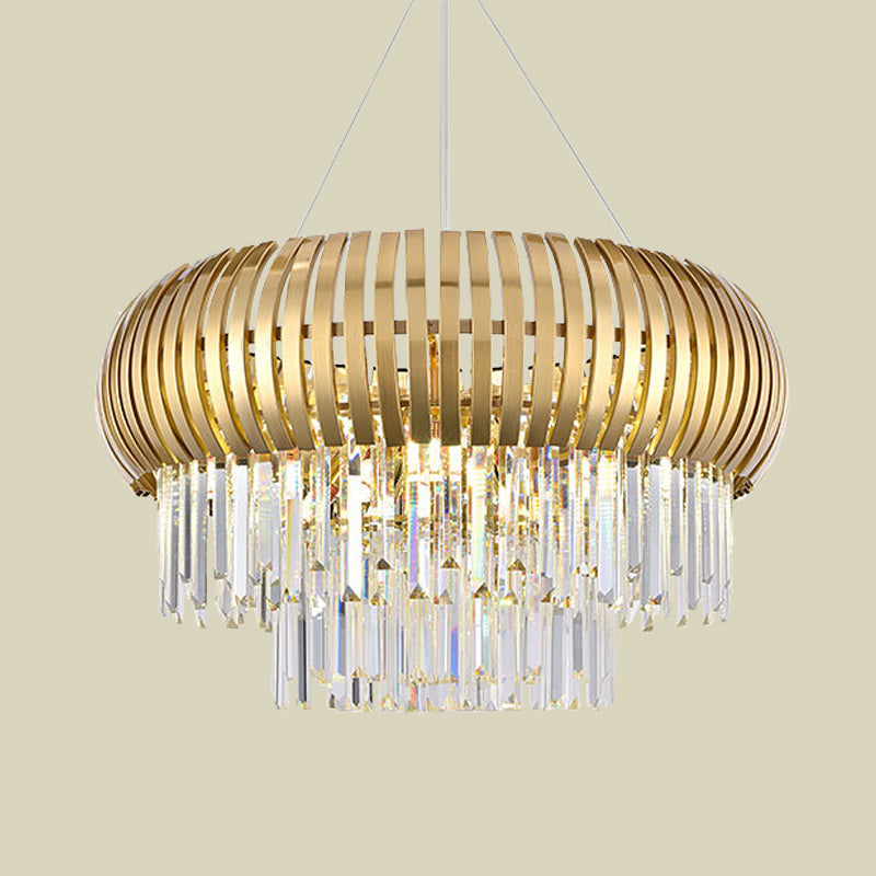 Pridicule à cristal en cristal à 8 lumière