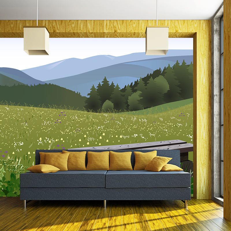 Abstract Landscape Pattern Mural Horizontal Antifouling for Wall Decoration