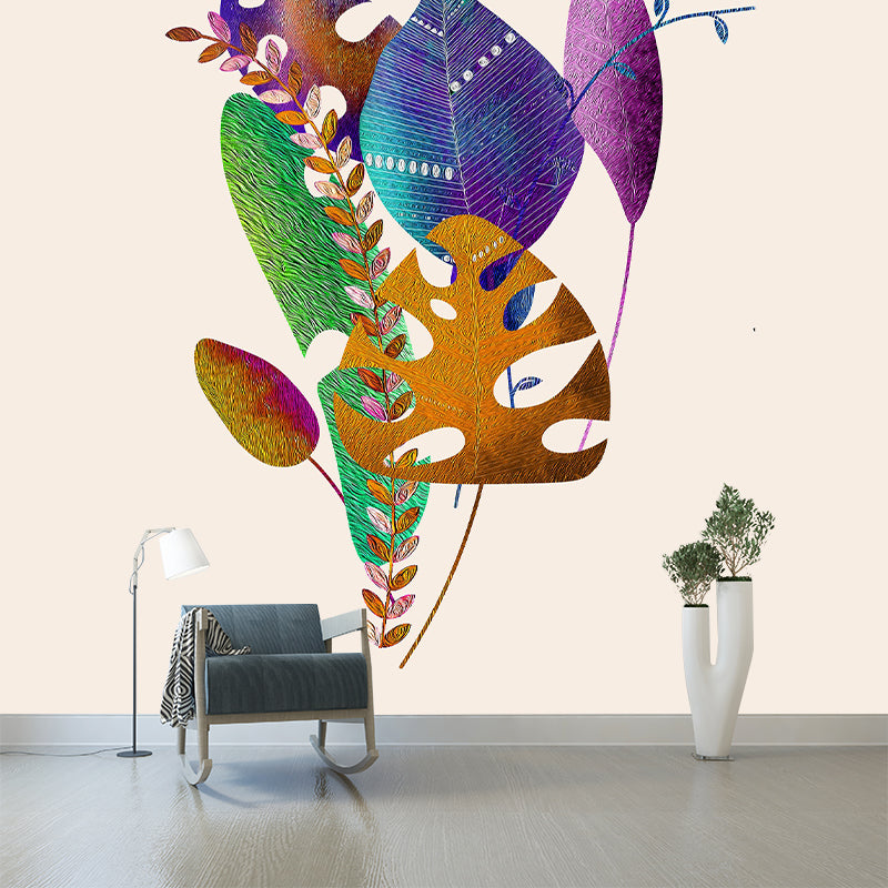 Simple Illustration Mural Moisture Prevention for Living Room Wall Decoration