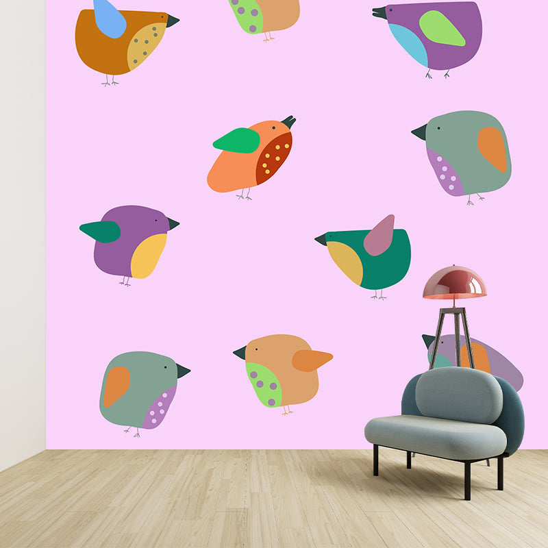 Color Illustration Mural Moisture Prevention for Living Room Wall Decoration