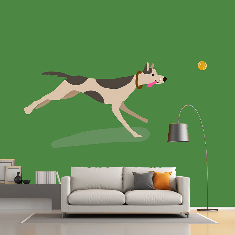 Simple Animal Illustration Mural Moisture Resistant for Wall Decoration