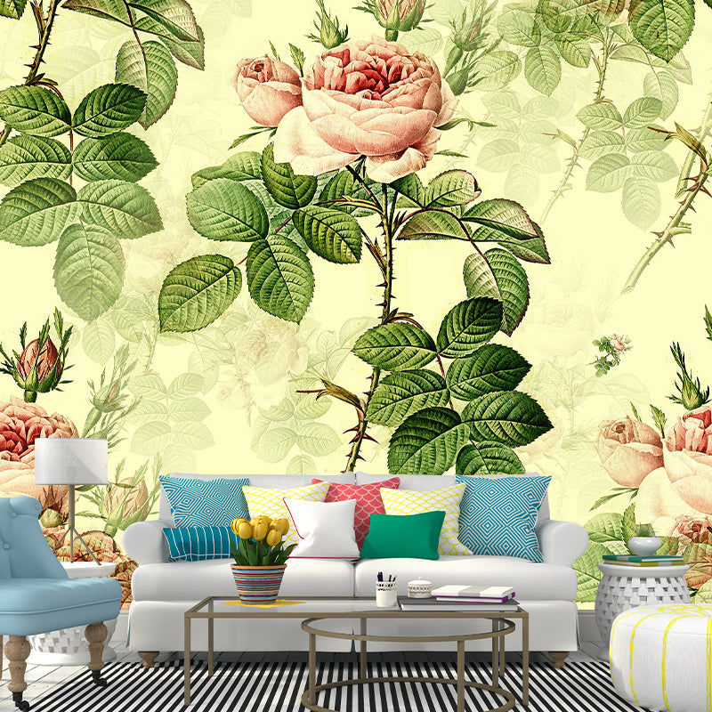 Printed Illustration Mural Moisture Proof Horizontal for Wall Decoration