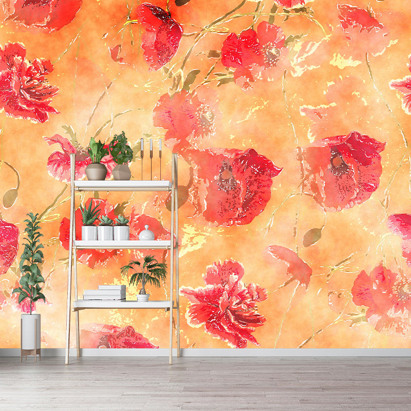Print Illustration Horizontal Mural for Living Room Wall Decoration