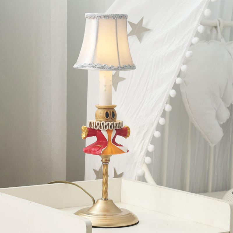 1 Livre de lecture de chevet de tête Light Modern Gold Task Lighting avec base de vêtements et ombre de baril