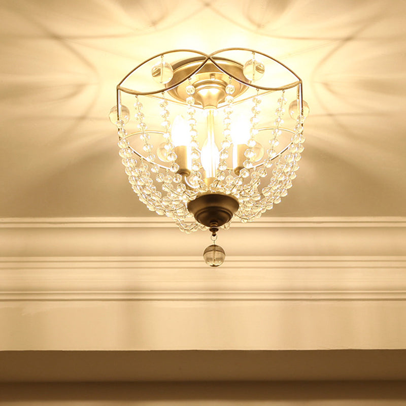 Cesto rustico semifulco semifulgola lampada a 3 luci a 3 litri supporti in oro per camera da letto