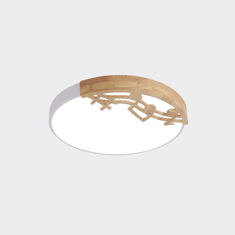 Plafonnier Led contemporain avec abat-jour en acrylique, luminaire rond vert/blanc/gris pour chambre à coucher