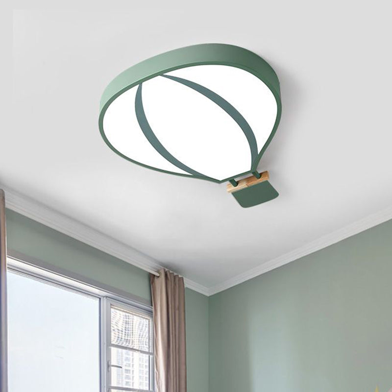 Lampada da incasso del palloncino dell'aria calda acrilica Nordic LED in bianco/grigio/verde per la camera da letto del bambino