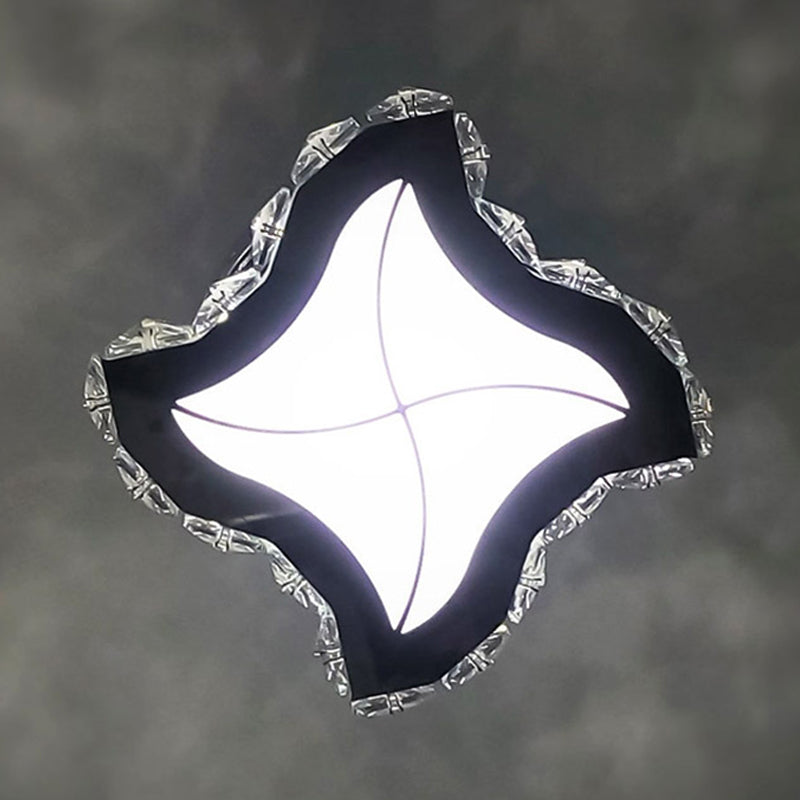 Luminaire mural en cristal à facettes LED