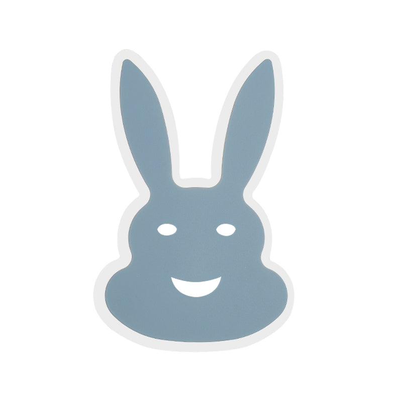 MacAroon Rabbit/Pesce Lampada da parete Iron Giorni Camera da letto Apparecchiatura di illuminazione a parete a LED in bianco/rosa/blu