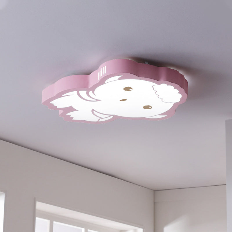 Plafonnier encastré mouton Rose Cartoon acrylique LED encastré éclairage chaud / blanc