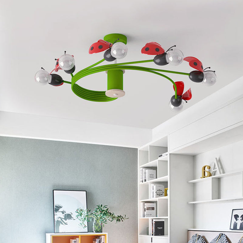 Vinée verte Vine Semi Flush Kids Metal à 6 feu