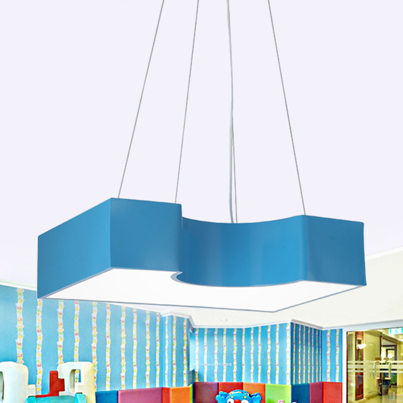 Arch Bridge Kindergärtner hängende leichte Acrylkinder LED -LED -Leuchtanlage in Rot/Blau/Gelb