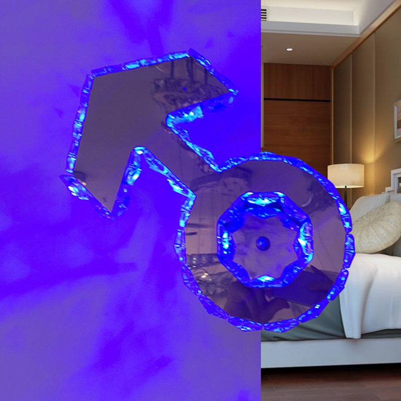 Éclairage mural Logo Crystal Boy à facettes