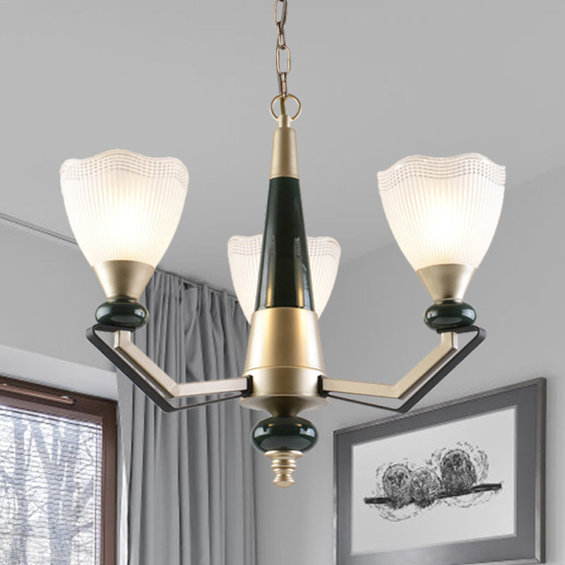 Chandelier en or 3/6 à tête