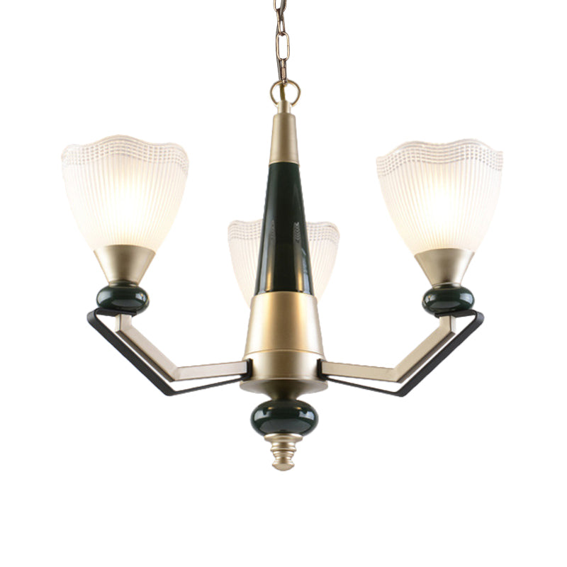 Chandelier en or 3/6 à tête