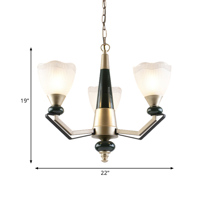 Chandelier en or 3/6 à tête