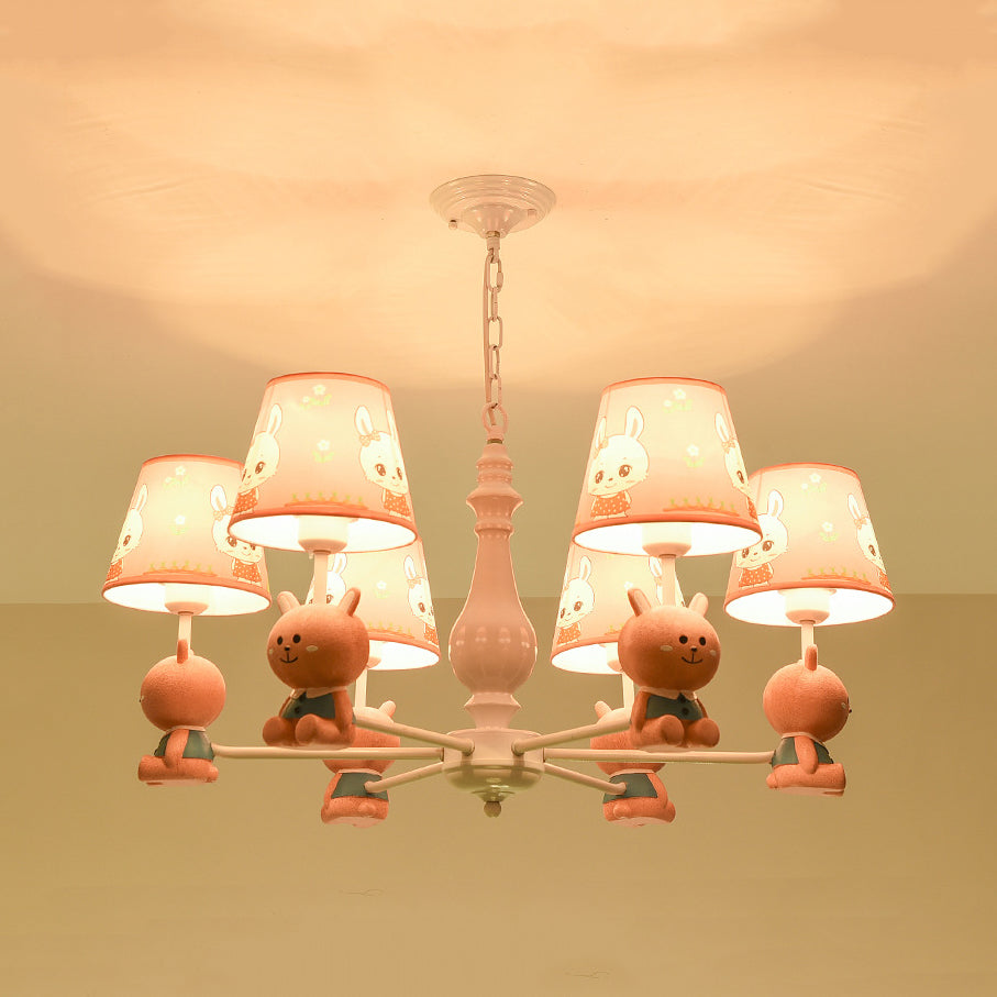 Girls chambre lapin pendants pendants en métal