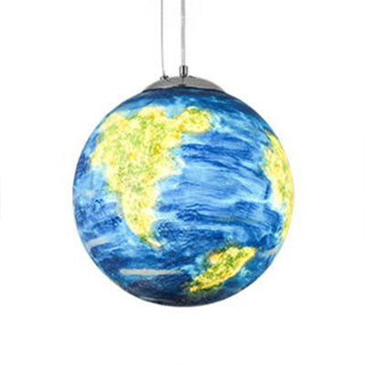 Pendre globe Lumière pour la chambre, Association de plafond de teinte à balle moderne réglable dans Chrome