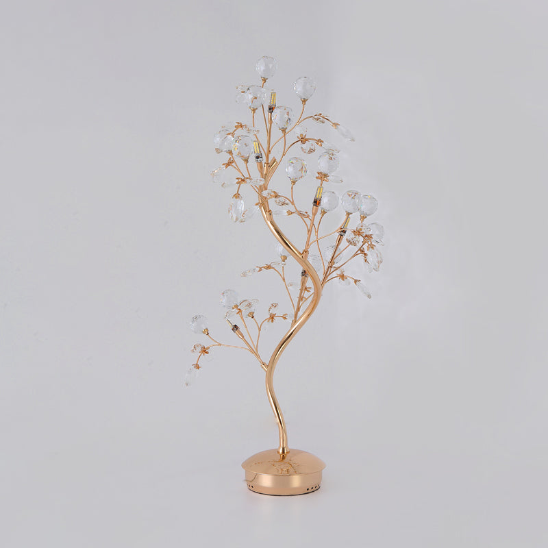 Branche de table en cristal biseau