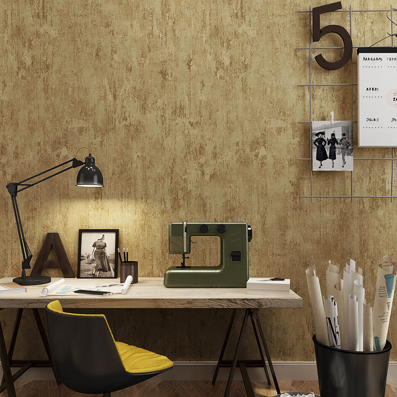 Industrial Mottled Cement Effect Wallpaper, Decorative Non-Pasted Wall Covering 20.5" x 31'