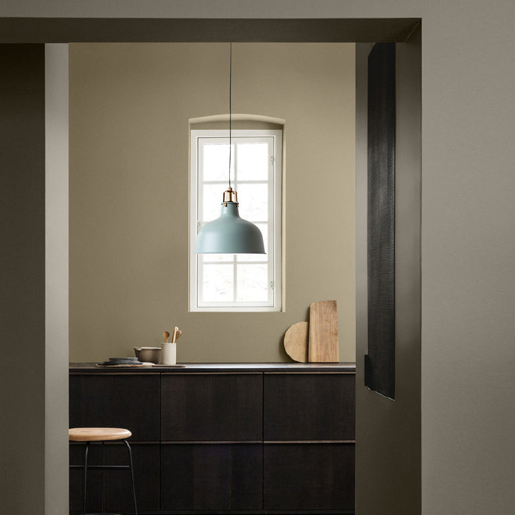 8,5 "/13" W gewölbte Metallanhänger Beleuchtung Industrial Style 1 Light Ess Room Hanging Lamp mit verstellbarer Kabel in Grau/Rosa