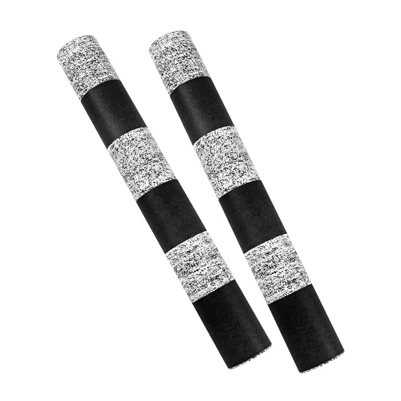 Black and Grey Simple Horizontal Stripes 33' by 20.5" Non-Pasted Stain-Resistant Wallpaper