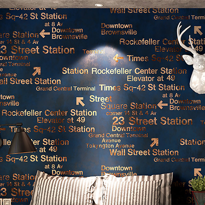 Fashion and Original 3D Effect English Letters and Vocabularies Non-Pasted Wallpaper, 20.5" by 31'