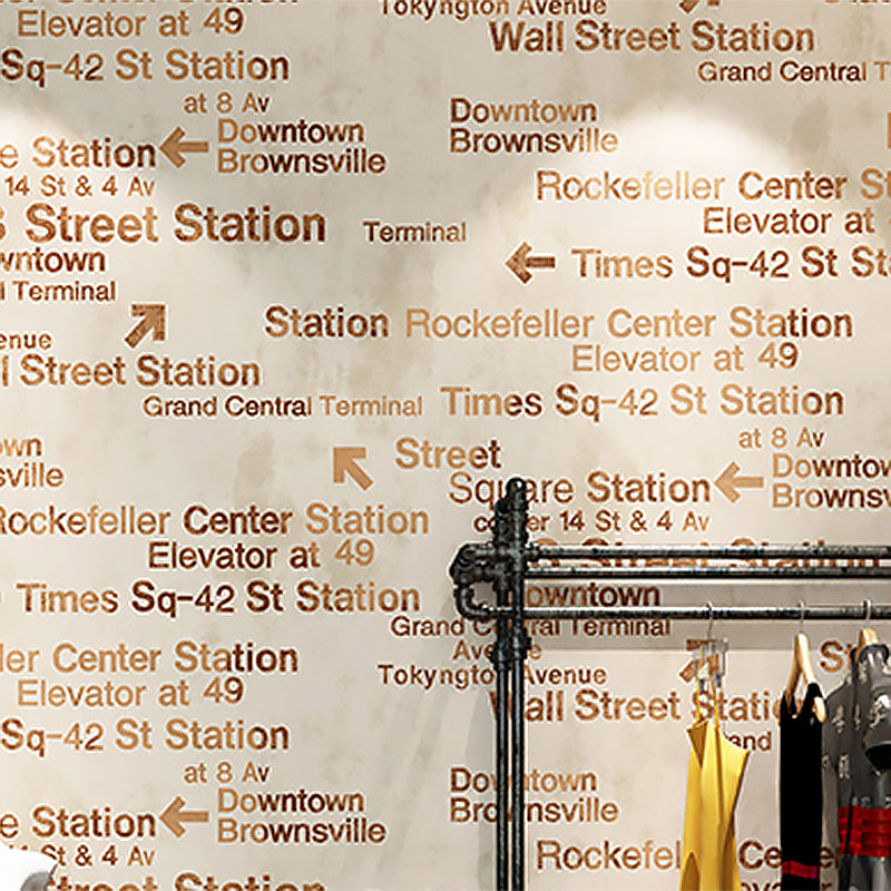 Fashion and Original 3D Effect English Letters and Vocabularies Non-Pasted Wallpaper, 20.5" by 31'