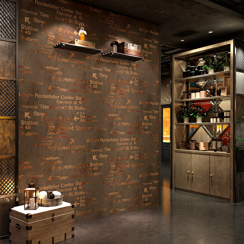 Fashion and Original 3D Effect English Letters and Vocabularies Non-Pasted Wallpaper, 20.5" by 31'