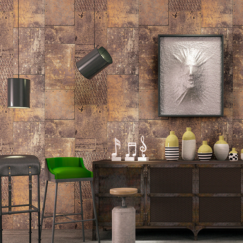 Plaster Metallic Industrial Wallpaper 20.5-inch x 33-foot Non-Pasted Wall Decor