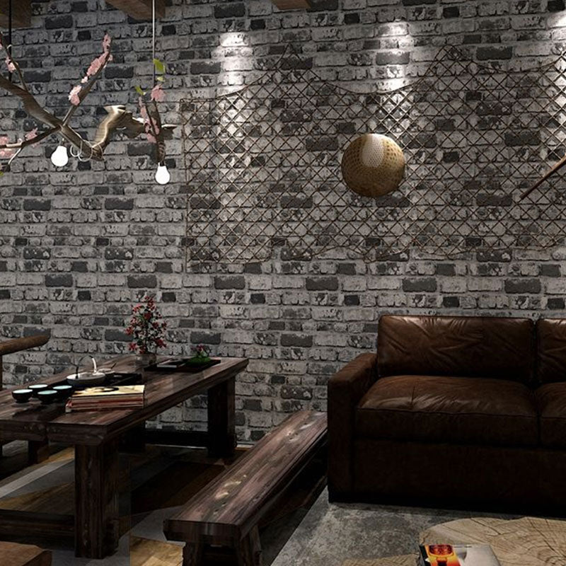 Industrial Brick Effect Wallpaper Vinyl 57.1 sq ft.  Loft Non-Pasted Wall Decor