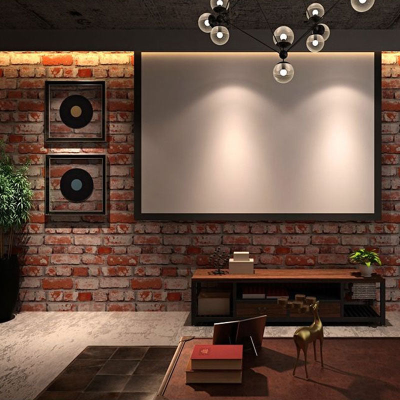 Industrial Brick Effect Wallpaper Vinyl 57.1 sq ft.  Loft Non-Pasted Wall Decor